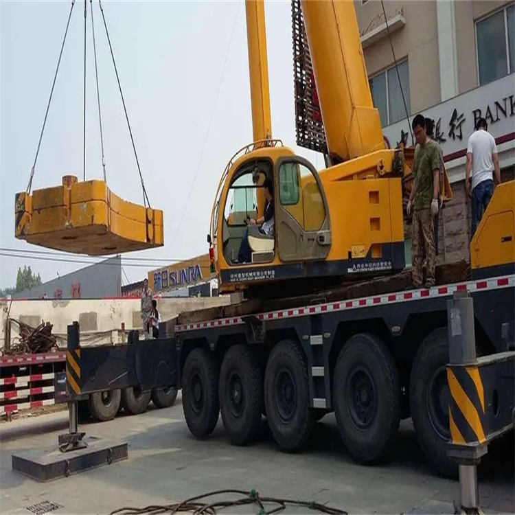 芜湖弋江当地吊车出租|机器吊装|75吨|工厂搬迁服务